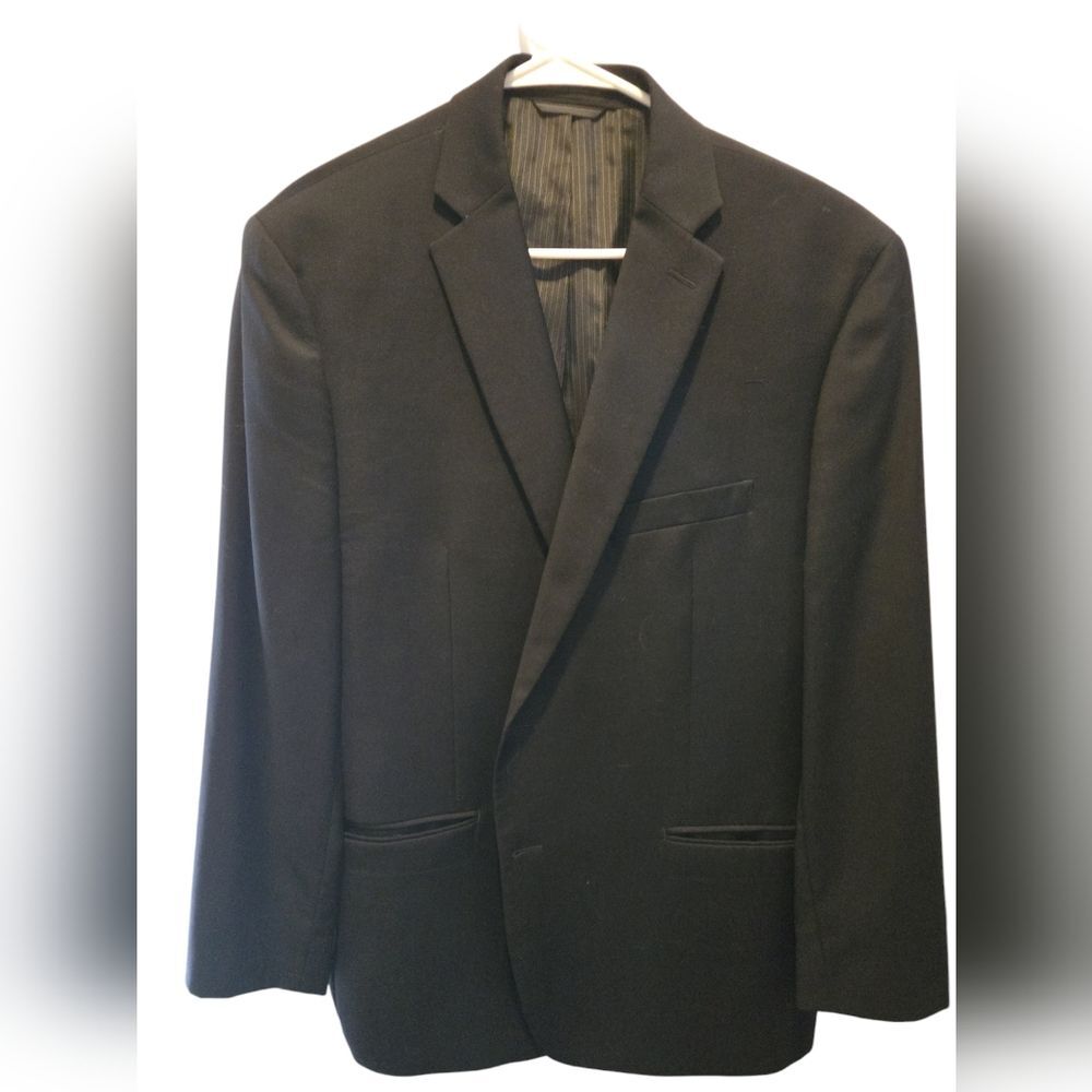 Calvin KleinMen's Slim-Fit Wool Natural Stretch Suit Jacket 44R